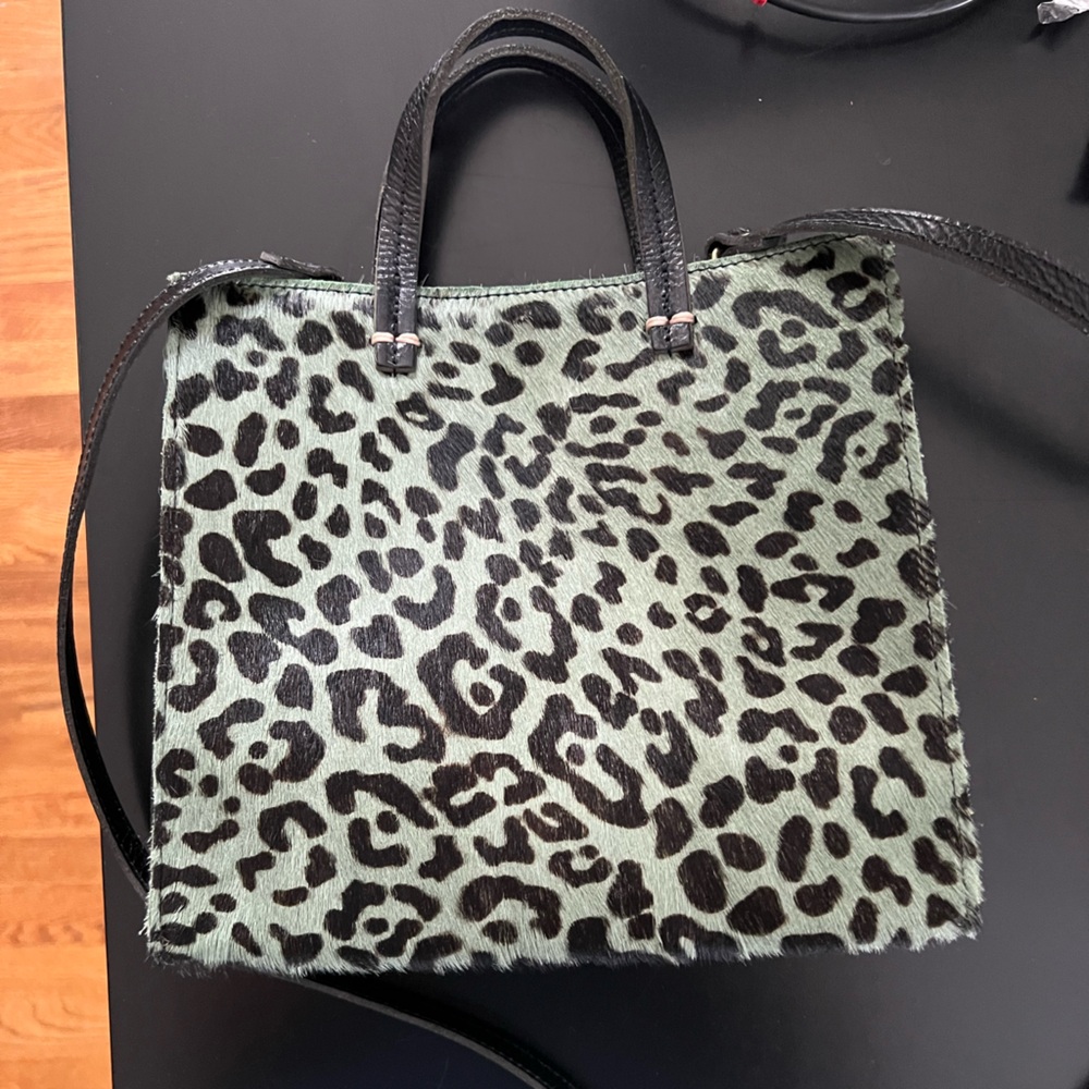 Clare V Mini Simple Tote Leopard